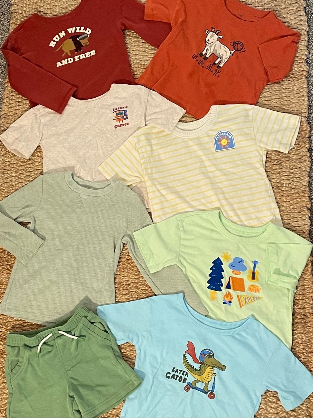 Dip 8pc Toddler Boy Clothing Bundle Size 3T Graphic Tees Tops